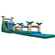 giant inflatable slide for adult palm tree